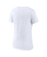 ფოტო #2 პროდუქტის Women's White Notre Dame Fighting Irish Basic Arch V-Neck T-shirt