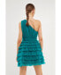 Women's Tiered Tulle Mini Dress