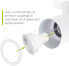 linovum TENJO Wall Spotlight Ceiling White Round with GU10 LED 6 W Warm White - 230 V Ceiling Spotlight Indoor Swivelling for Indoor Use