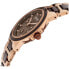 32237-765 Women's Ceramic Brown Dial Rose Gold Steel and Ceramic Day Date Watch