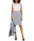 Фото #3 товара Костюм из твида Nipon Boutique для женщин: Жакет на пуговице и пенсильная юбка