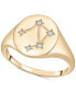 ფოტო #1 პროდუქტის Diamond Libra Constellation Ring (1/20 ct. t.w.) in 10k Gold, Created for Macy's