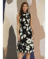 ფოტო #9 პროდუქტის Women's Sleeveless Printed Dress