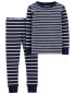 Фото #3 товара Toddler 2-Piece Striped Snug Fit Cotton Pajamas 2T