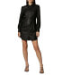 Фото #1 товара Women's Faux-Leather Collared Shirtdress