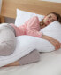Фото #2 товара Hypoallergenic Down Alternative Total Body Pillow with Zippered Cover