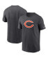 Фото #2 товара Men's Anthracite Chicago Bears Logo Essential T-shirt