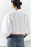Zw collection cropped poplin blouse