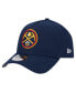 Фото #1 товара Men's Navy Denver Nuggets A-Frame 9FORTY Adjustable Hat