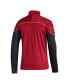 ფოტო #3 პროდუქტის Men's Red NC State Wolfpack AEROREADY Knit Quarter-Snap Jacket