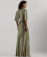 ფოტო #2 პროდუქტის Women's Twisted Metallic Gown