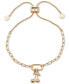 ფოტო #1 პროდუქტის Gold-Tone Crystal Cherries Slider Bracelet