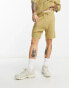 Фото #1 товара ASOS DESIGN co-ord lightweight knitted shorts in stone