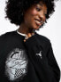 Фото #7 товара Jordan Brooklyn fleece graphic sweatshirt in black