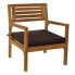 Фото #4 товара Набор стол и 3 кресла DKD Home Decor Тик 127 x 72 x 88 cm (4 pcs)