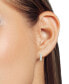ფოტო #2 პროდუქტის Diamond Hoop Earrings (1/4 ct. t.w.) in Sterling Silver