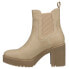 Фото #3 товара Chinese Laundry Good Day Round Toe Chelsea Platform Booties Womens Beige Casual