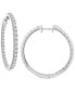 ფოტო #1 პროდუქტის Diamond In and Out Hoop Earrings (7 ct. t.w.) in 14k White Gold