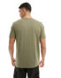 Фото #4 товара HUGO RED Dulivio logo t-shirt in khaki