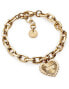 Фото #1 товара Beautiful Gold Plated Heart Bracelet Fashion LJ2219
