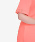 Фото #3 товара Plus Size Hardware-Sleeve Shift Dress