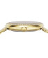 ფოტო #2 პროდუქტის Women's Lea Two Hand Gold-Tone Stainless Steel Watch 35mm