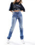 Фото #1 товара Weekday Smooth high waist slim jeans in golf blue wash