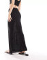 New Look crochet maxi wrap skirt in black Черный, L - EU 44-46 - фото #3