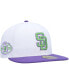 Фото #3 товара Men's White San Diego Padres 50th Anniversary Side Patch 59FIFTY Fitted Hat