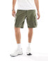 Фото #2 товара Hollister 10inch cargo shorts in dark green