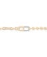Фото #2 товара Diamond Horizontal Link Two-Chain Bracelet (1/5 ct. t.w.) in Gold Vermeil, Created for Macy's