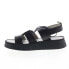 Фото #3 товара Fly London Caio CAIO363FLY-000 Womens Black Leather Strap Sandals Shoes