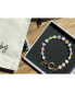 ფოტო #3 პროდუქტის 18K Gold Plated Freshwater Pearls with Colored Glass Beads - Amber Bracelet 9" For Women and Girls