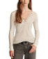 Фото #1 товара Women's Snap-Closure Henley Top