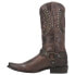 Фото #3 товара Dingo War Eagle Studded Square Toe Cowboy Mens Brown Casual Boots DI851-BRN