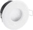 Recessed Spotlight Frame, IP65, Round, Stainless Steel and White