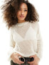 Фото #1 товара Mango lightweight oversized jumper in off white