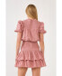Фото #2 товара Women's Smocked Lace Mini Dress