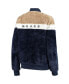 ფოტო #4 პროდუქტის Women's Navy, Cream Chicago Bears Riot Squad Sherpa Full-Snap Jacket