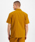 ფოტო #2 პროდუქტის Men's Short Sleeve Textured Button-Front Camp Shirt, Created for Macy's