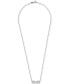 Фото #3 товара Macy's diamond Infinity 18" Pendant Necklace (1/10 ct. t.w.) in Sterling Silver