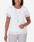 Фото #1 товара Women's Charleston Lace Border Details with Detachable Necklace T-shirt