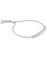 ფოტო #2 პროდუქტის Opal Linear Bolo Bracelet (1-5/8 ct. t.w.) in Sterling Silver