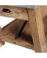 Фото #5 товара Millwork Wood and Zinc Metal Coffee Table with Shelf