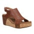 Фото #2 товара Corkys Carley Studded Wedge Womens Brown Casual Sandals 30-5316-BRBN