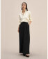 ფოტო #3 პროდუქტის Women's Tailored Button Down Silk Shirt for Women