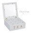 Фото #18 товара Хранение продуктов Relaxdays белая чайная коробка с 9 отделениями