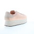 Diesel S-Pyave Wedge ET Womens Pink Canvas Lifestyle Sneakers Shoes