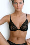 Underwire lace bra