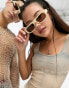 Фото #1 товара A.Kjaerbede Jean rectangle sunglasses in cream